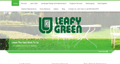 Desktop Screenshot of leafygreenlandscape.com